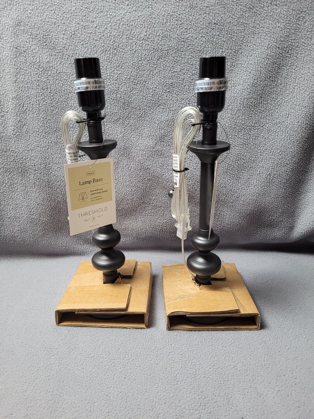 Threshold Set Of 2 Lamp Bases Small Black
